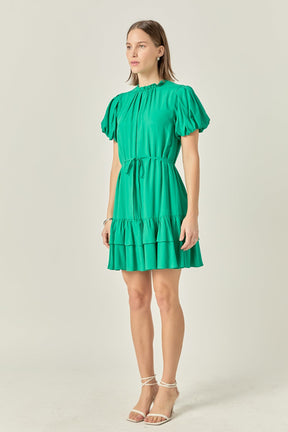 Skinny Belted Mini Dress