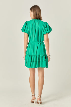 Skinny Belted Mini Dress