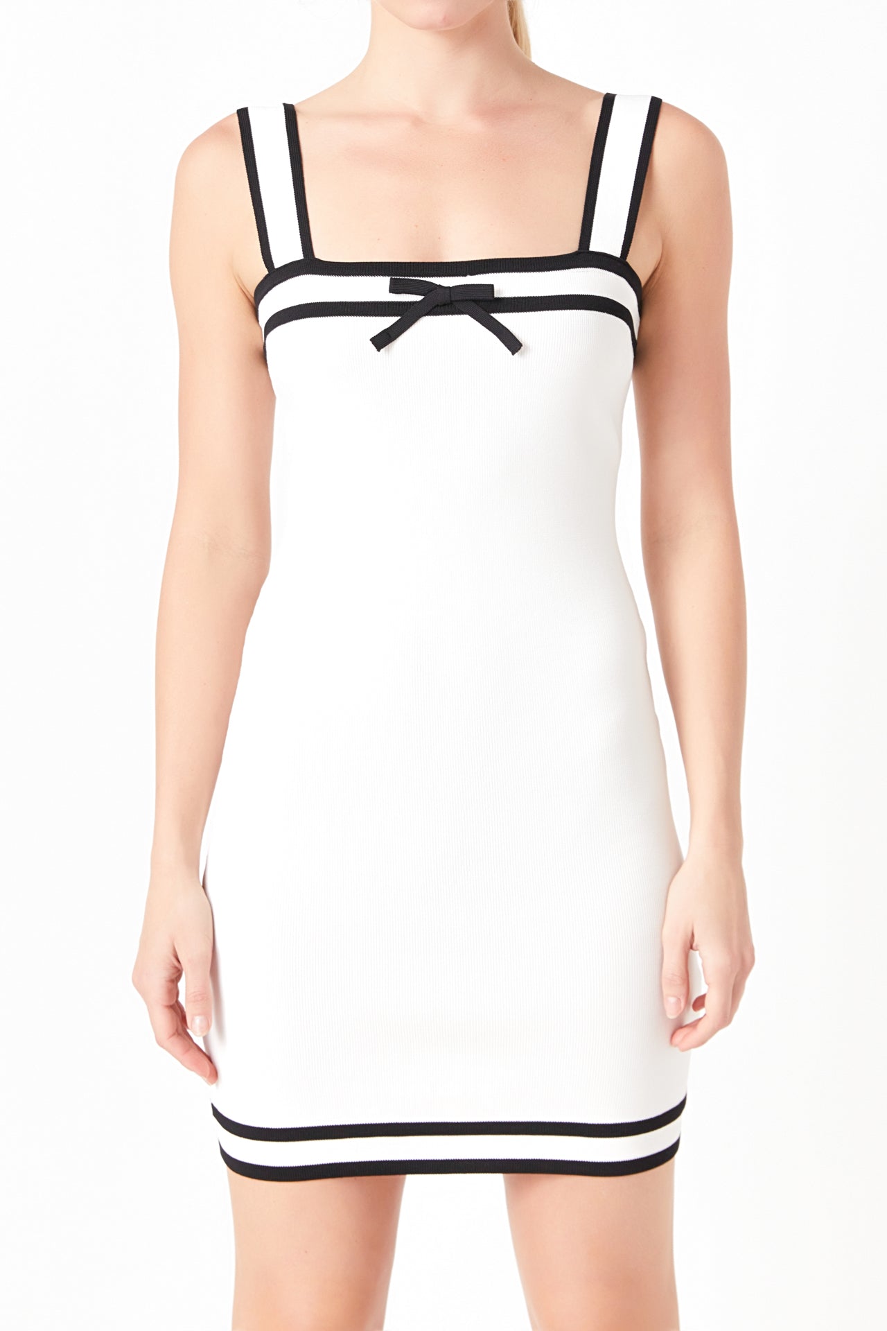 ENDLESS ROSE - Courtside Fitted Mini Dress - DRESSES available at Objectrare