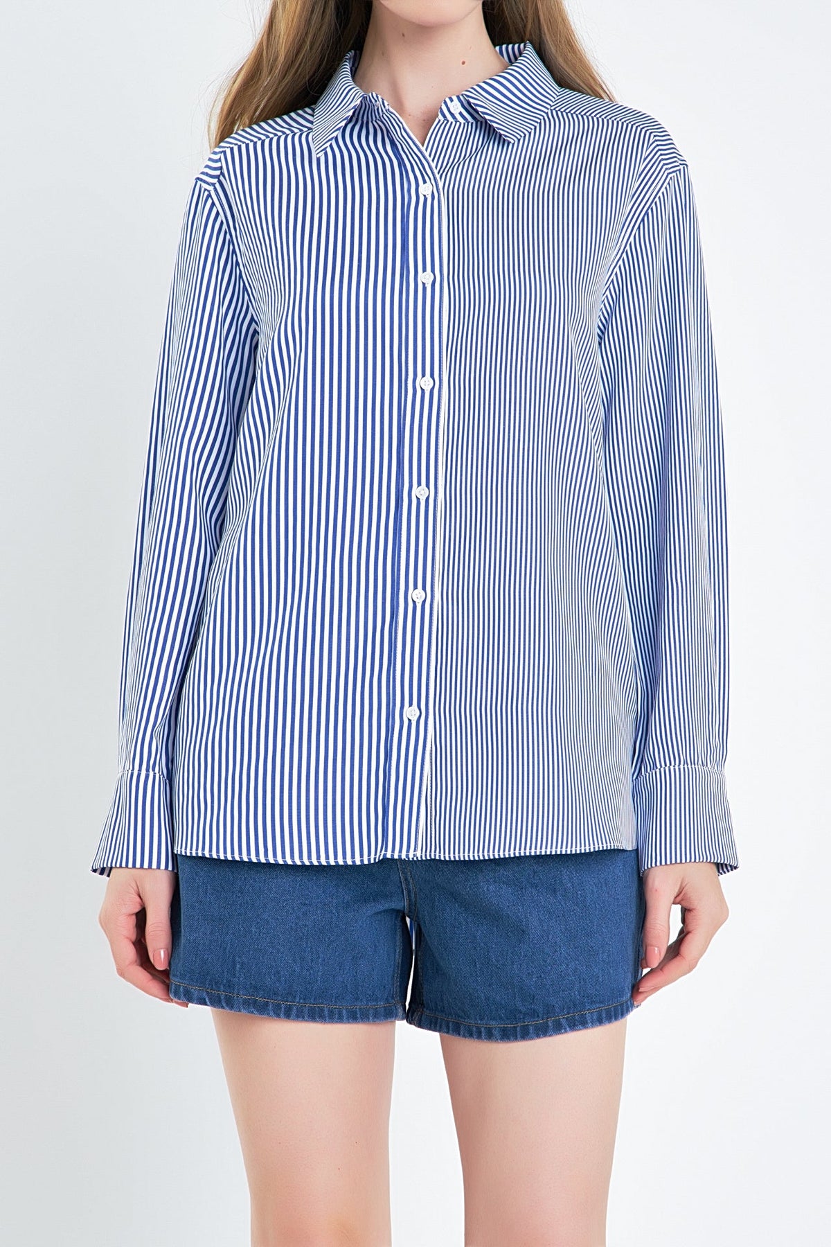 ENGLISH FACTORY - English Factory - Colorblock Stripe Cotton Shirt - SHIRTS & BLOUSES available at Objectrare