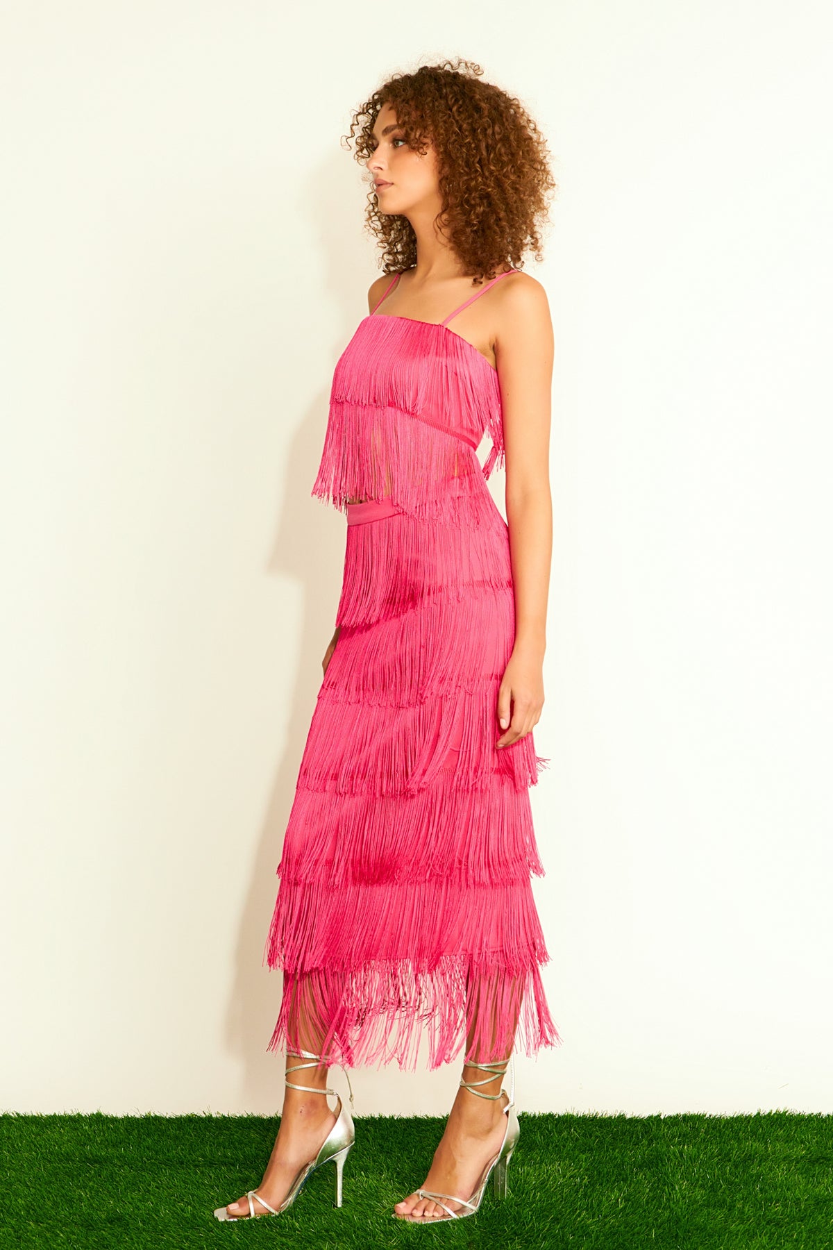 ENDLESS ROSE - Fringe Tiered Maxi Skirt - SKIRTS available at Objectrare