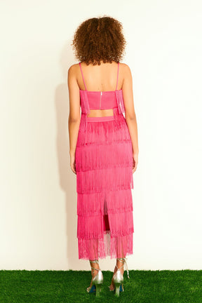 ENDLESS ROSE - Endless Rose - Fringed Bandeau Top - TOPS available at Objectrare