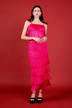 ENDLESS ROSE - Fringed Bandeu Top - TOPS available at Objectrare