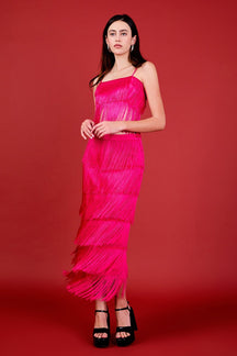 ENDLESS ROSE - Fringed Bandeu Top - TOPS available at Objectrare