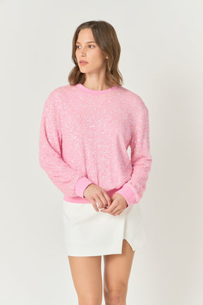 ENDLESS ROSE - Sequins Sweater - HOODIES & SWEATSHIRTS available at Objectrare