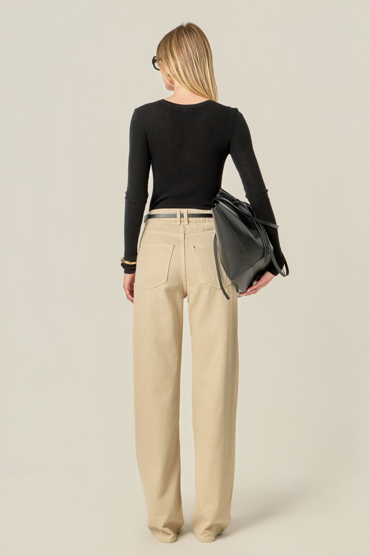 ENGLISH FACTORY - Loose Knit Long Sleeve Top - TOPS available at Objectrare