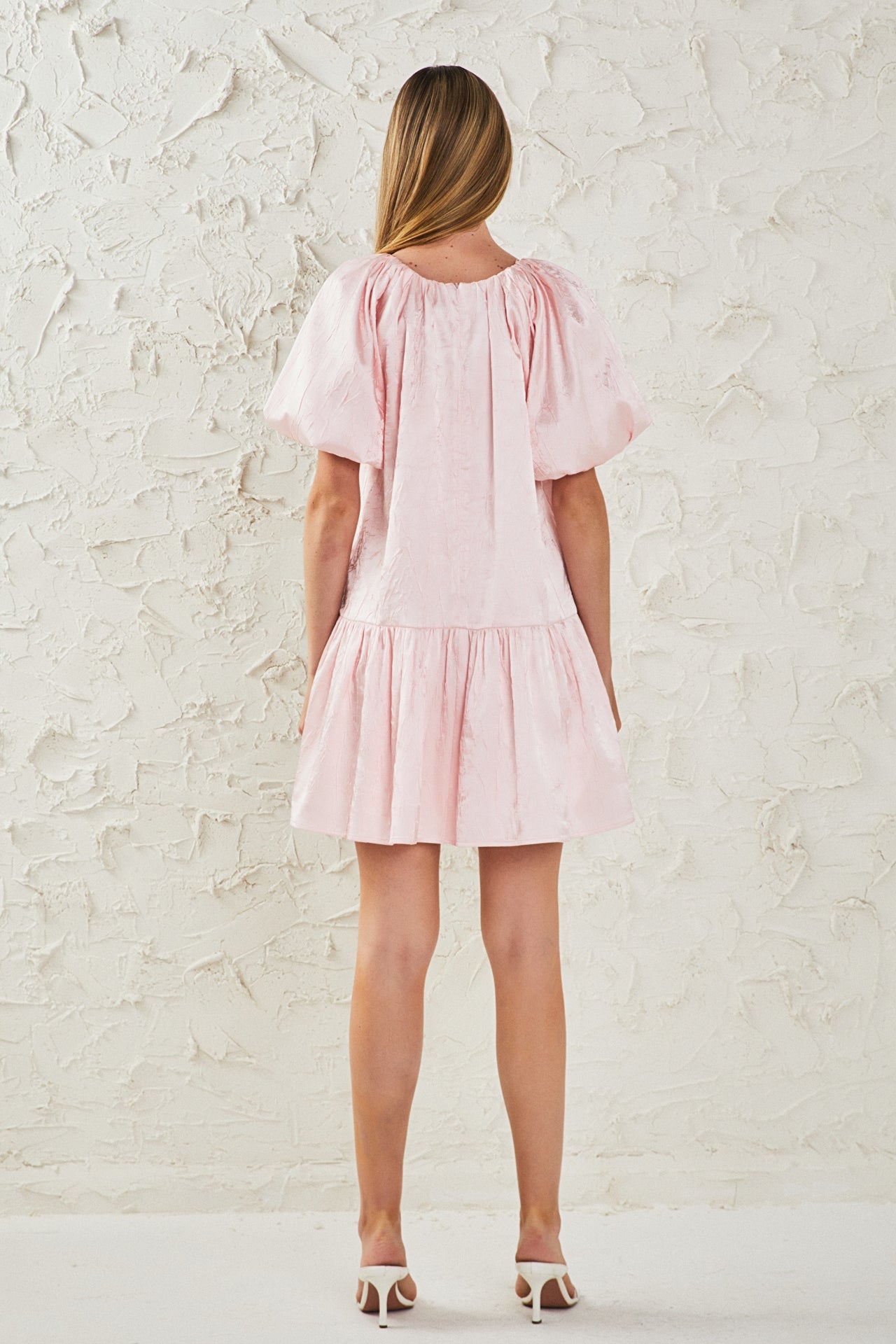 ENDLESS ROSE - Sheen Bow Detail Mini Dress - DRESSES available at Objectrare