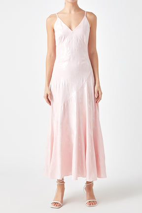 ENDLESS ROSE - Printed Foil Slip Dress - DRESSES available at Objectrare
