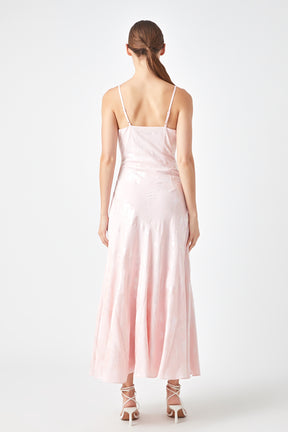 ENDLESS ROSE - Printed Foil Slip Dress - DRESSES available at Objectrare
