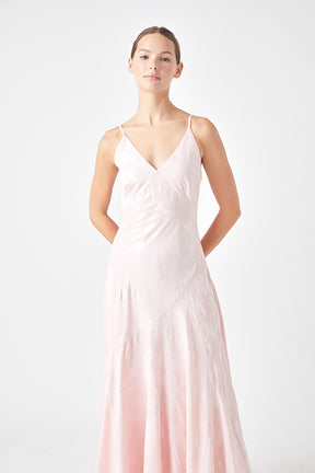 ENDLESS ROSE - Printed Foil Slip Dress - DRESSES available at Objectrare