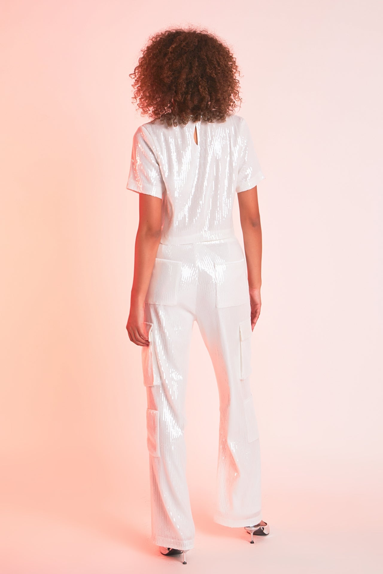 ENDLESS ROSE - Sequined Cargo Pants - PANTS available at Objectrare