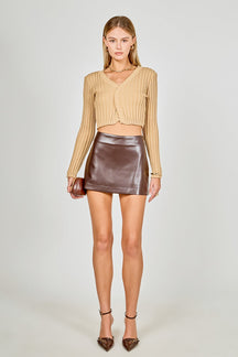 Long Sleeve Ruffled Knit