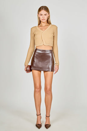 Long Sleeve Ruffled Knit