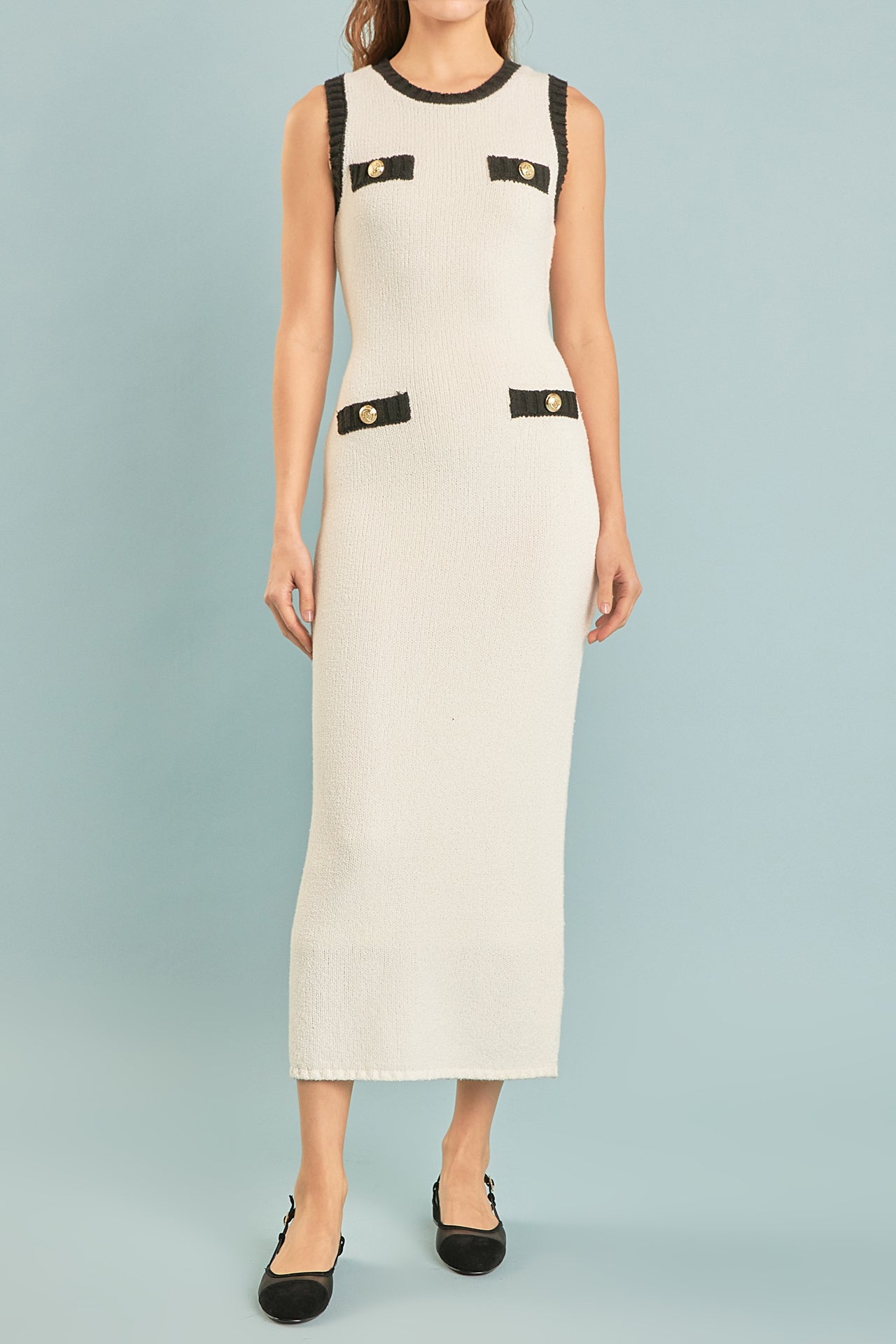 ENDLESS ROSE - Crochet Knit Maxi Dress - DRESSES available at Objectrare