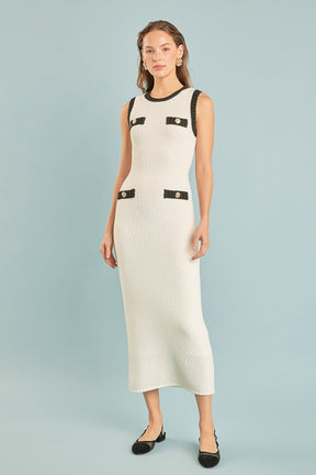 ENDLESS ROSE - Crochet Knit Maxi Dress - DRESSES available at Objectrare