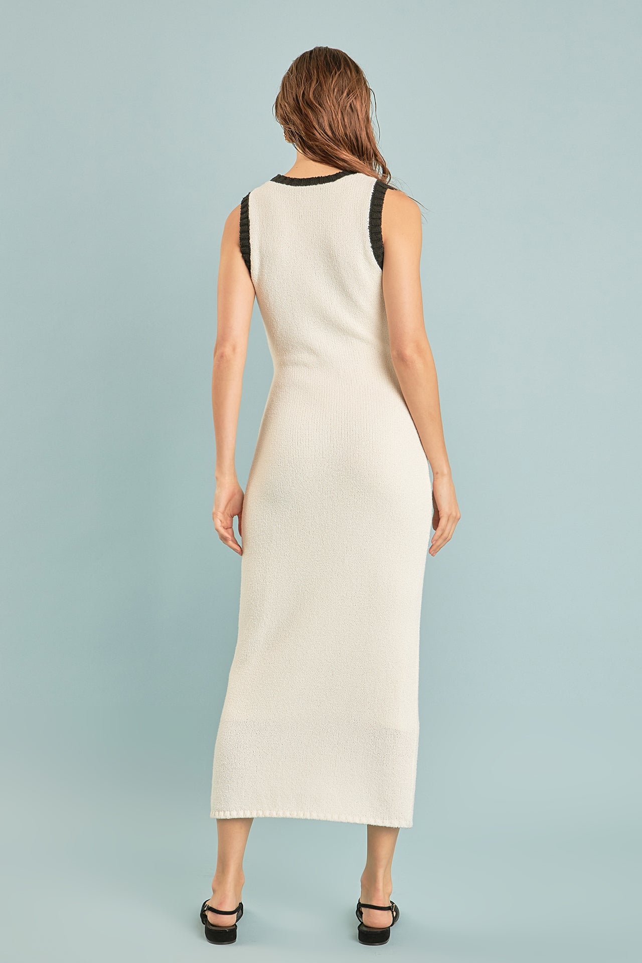 ENDLESS ROSE - Crochet Knit Maxi Dress - DRESSES available at Objectrare
