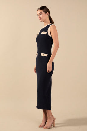 ENDLESS ROSE - Crochet Knit Maxi Dress - DRESSES available at Objectrare