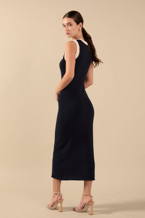 ENDLESS ROSE - Crochet Knit Maxi Dress - DRESSES available at Objectrare