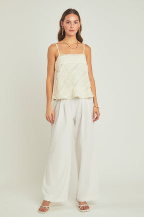 ENDLESS ROSE - Endless Rose - Ruffled Sleeveless Top - TOPS available at Objectrare