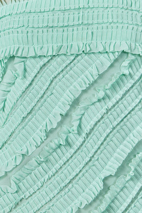 Strapless Ruffled Maxi Dress