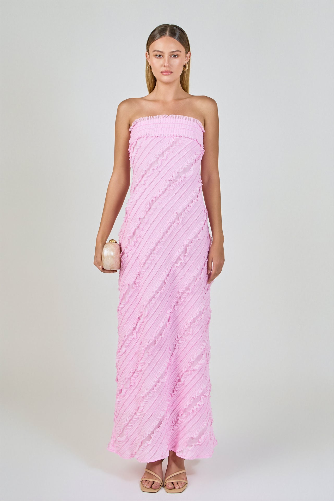 Strapless Ruffled Maxi Dress Strapless Ruffled Maxi Dress