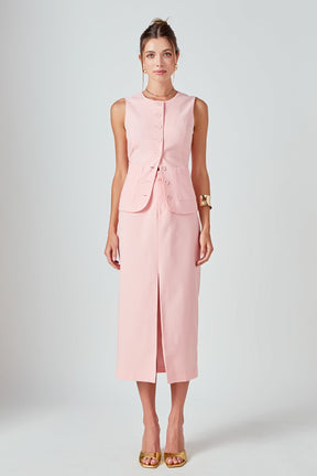 ENDLESS ROSE - Linen Long Top - TOPS available at Objectrare