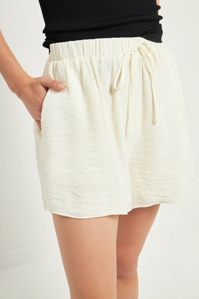 GREY LAB - Oversized Linen Shorts - SHORTS available at Objectrare