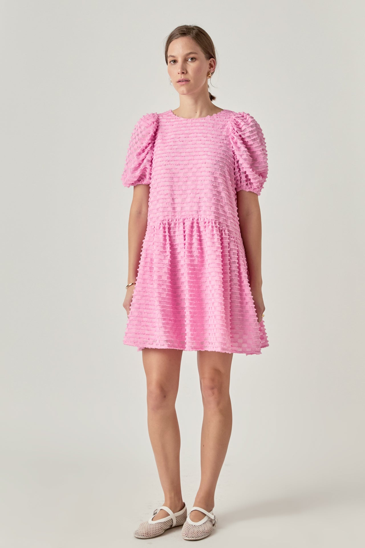 ENGLISH FACTORY - Check Baby Doll Mini Dress - DRESSES available at Objectrare