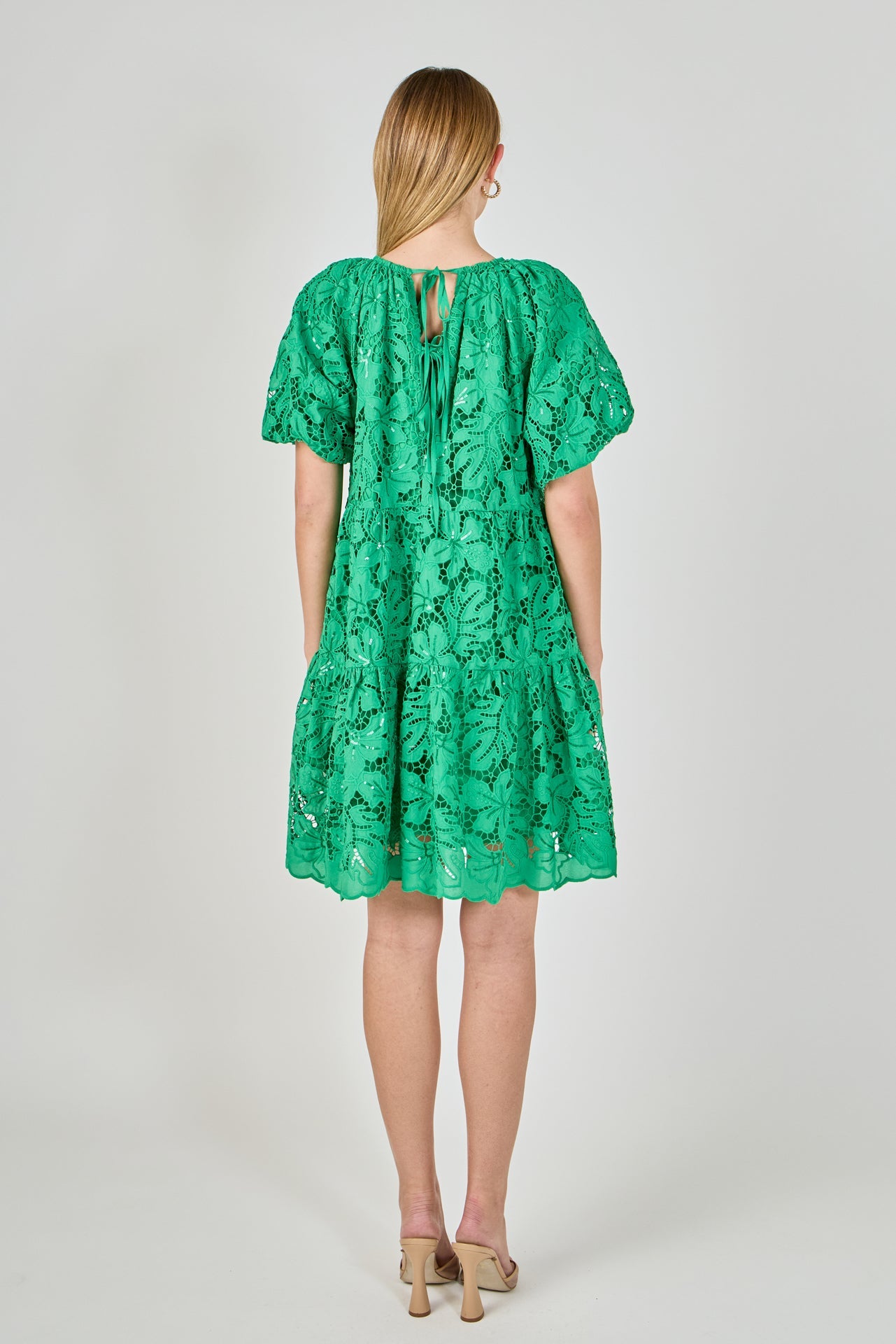 ENDLESS ROSE - Sequined Tiered Mini Dress - DRESSES available at Objectrare