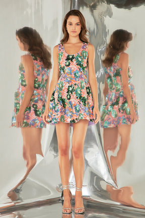 ENDLESS ROSE - Sequined Mini Dress - DRESSES available at Objectrare