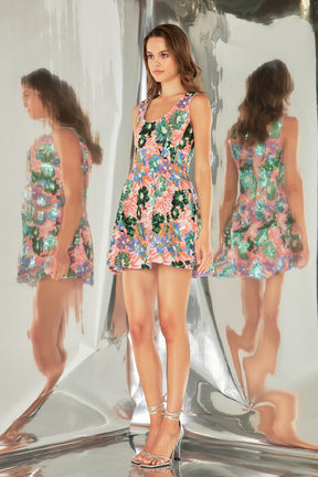 ENDLESS ROSE - Sequins Mini Dress - DRESSES available at Objectrare