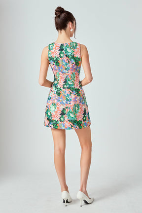 ENDLESS ROSE - Sequins Mini Dress - DRESSES available at Objectrare