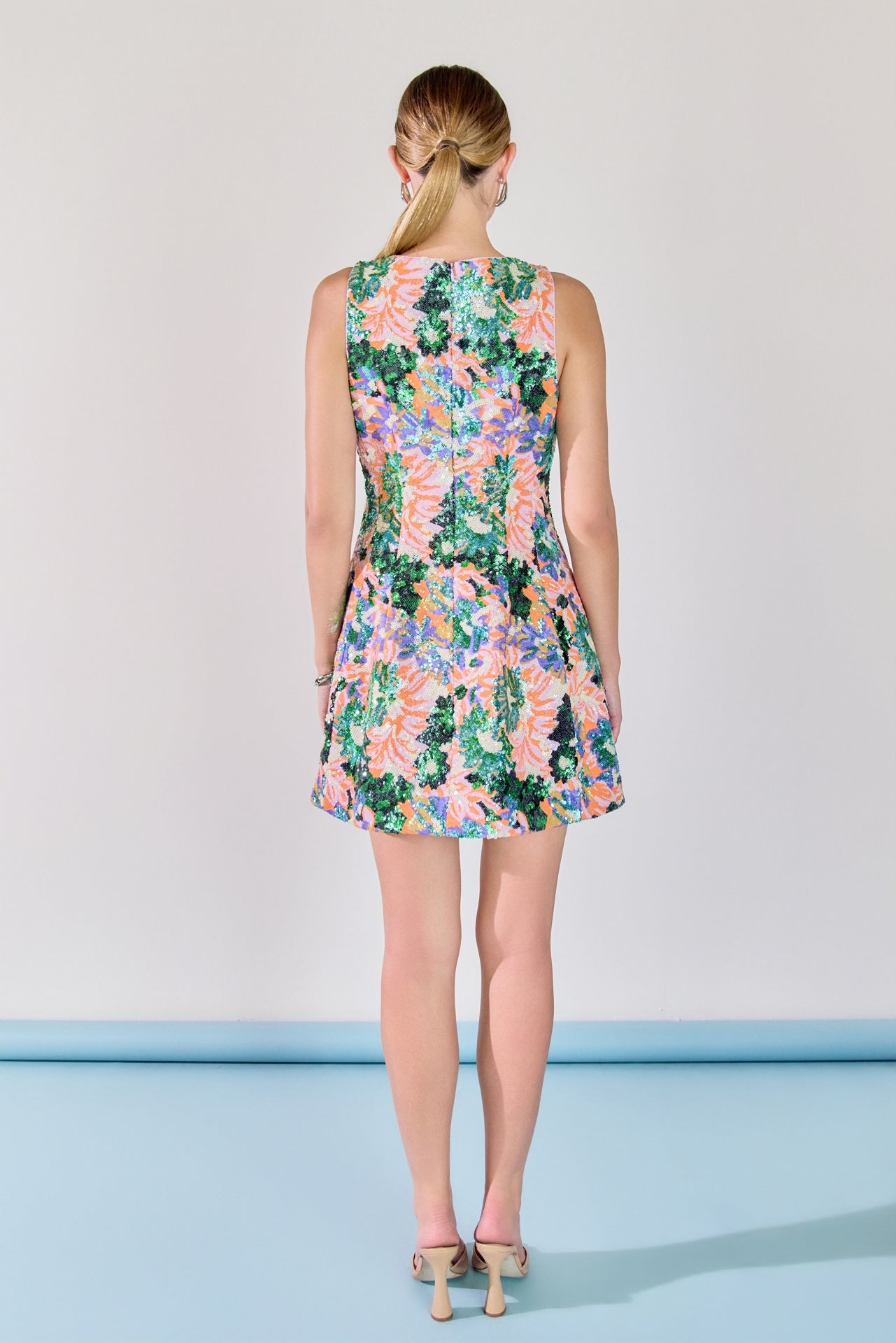 ENDLESS ROSE - Sequined Mini Dress - DRESSES available at Objectrare