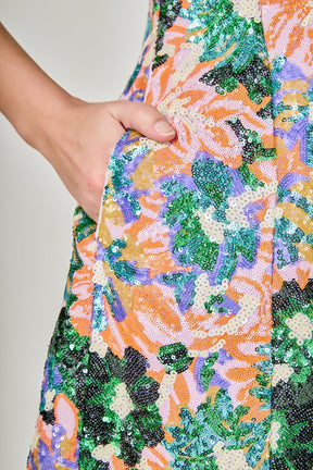 ENDLESS ROSE - Sequined Mini Dress - DRESSES available at Objectrare