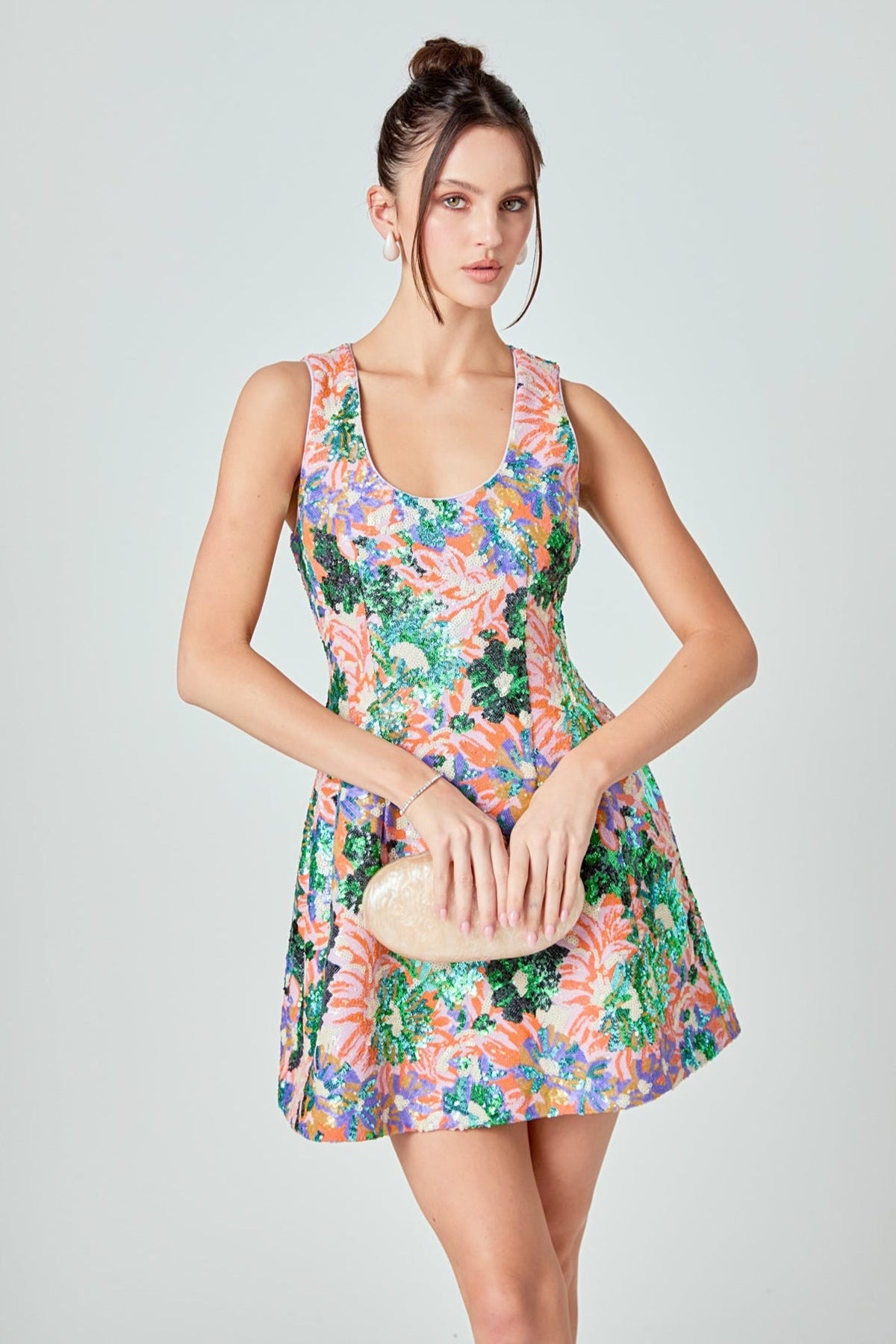 ENDLESS ROSE - Sequins Mini Dress - DRESSES available at Objectrare