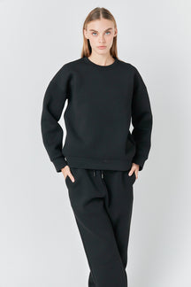 GREY LAB - Relaxed Scuba Pullover - HOODIES & SWEATSHIRTS available at Objectrare