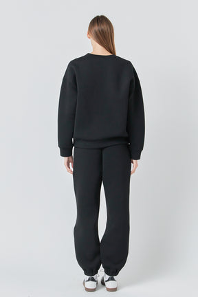 GREY LAB - Relaxed Scuba Pullover - HOODIES & SWEATSHIRTS available at Objectrare