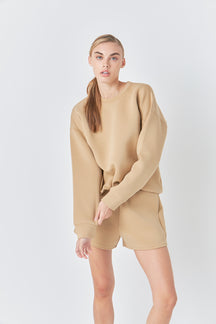 GREY LAB - Relaxed Scuba Pullover - HOODIES & SWEATSHIRTS available at Objectrare