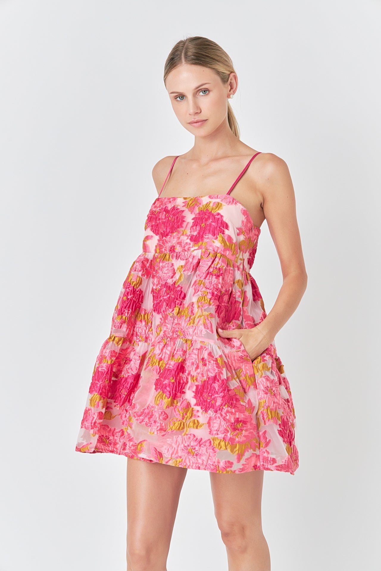 ENDLESS ROSE - Endless Rose - Organza Floral Mini Dress - DRESSES available at Objectrare