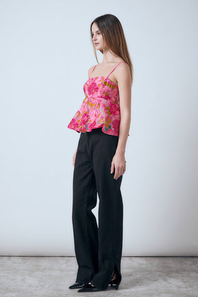 ENDLESS ROSE - Organza Floral Top - TOPS available at Objectrare