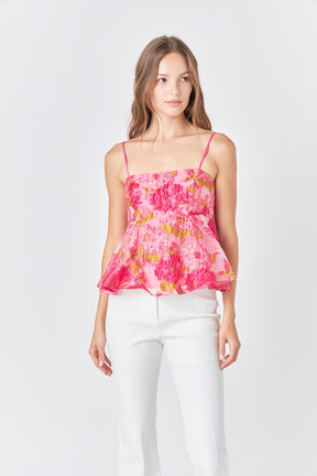 ENDLESS ROSE - Organza Floral Top - TOPS available at Objectrare