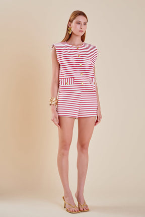 ENGLISH FACTORY - English Factory - Striped Top - TOPS available at Objectrare