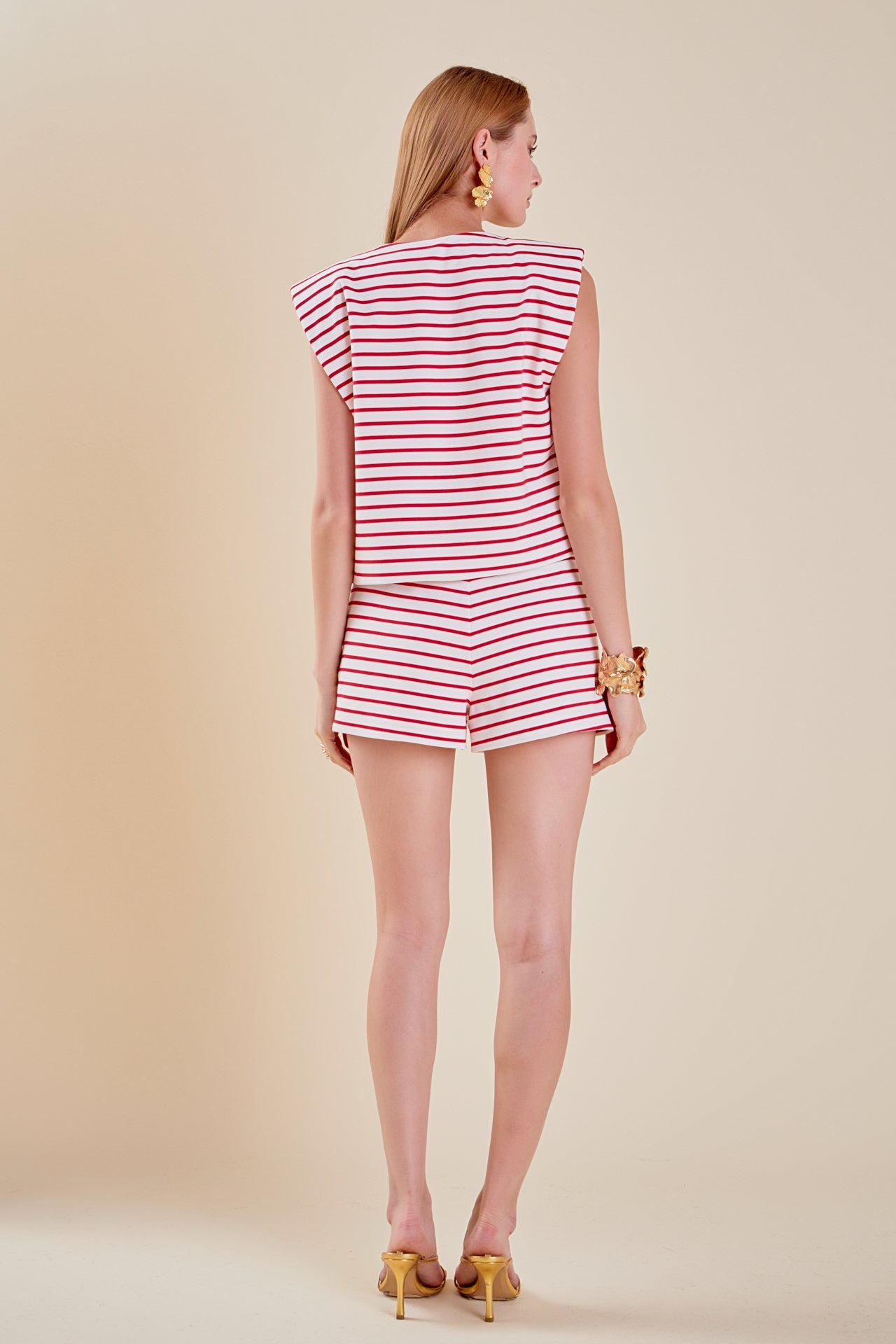 Stripe Knit Shorts