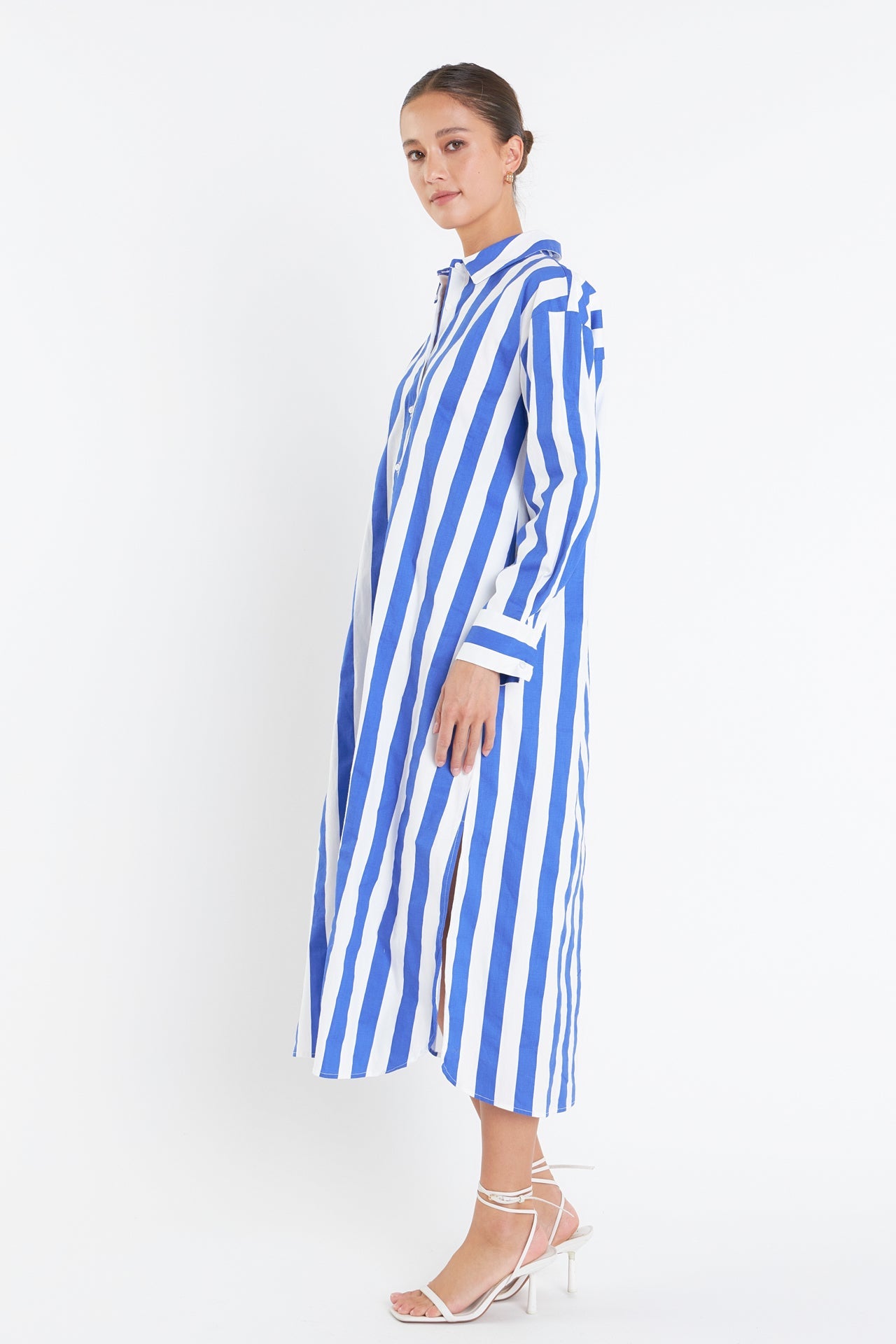 ENGLISH FACTORY - Big Stripe Maxi Dress - DRESSES available at Objectrare