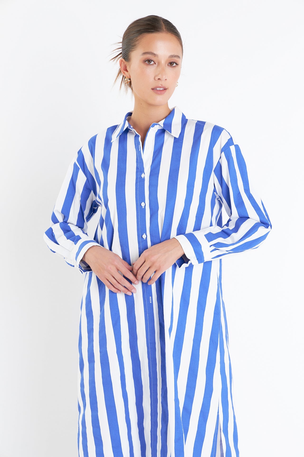 ENGLISH FACTORY - Big Stripe Maxi Dress - DRESSES available at Objectrare