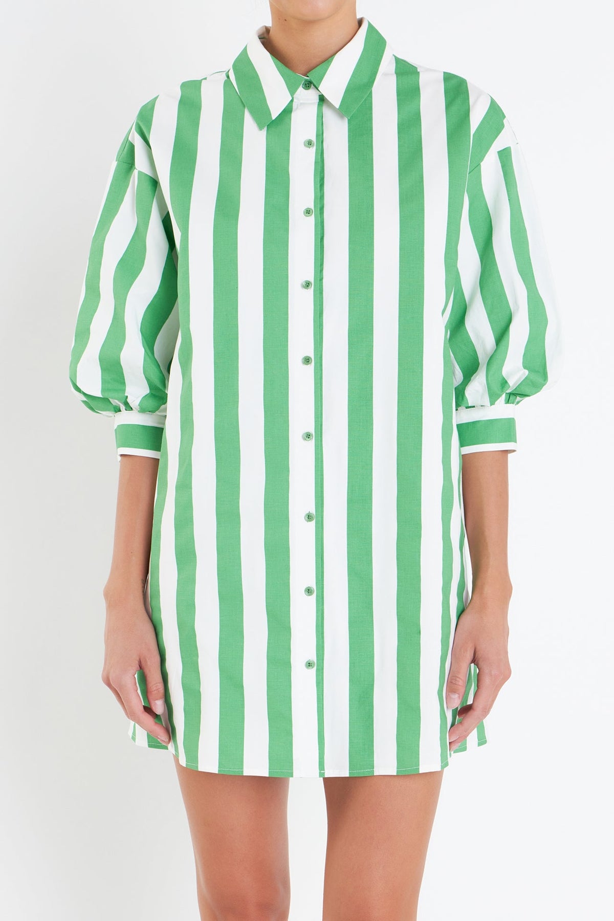 ENGLISH FACTORY - English Factory - Big Stripe Shirt Dress - DRESSES available at Objectrare