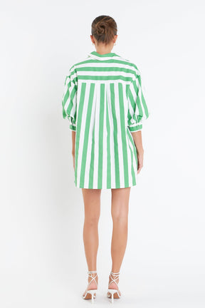 ENGLISH FACTORY - English Factory - Big Stripe Shirt Dress - DRESSES available at Objectrare