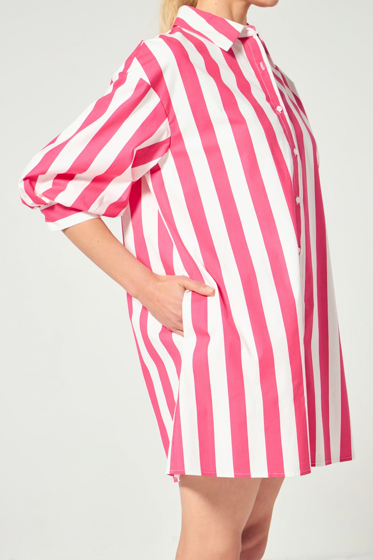 ENGLISH FACTORY - English Factory - Big Stripe Shirt Dress - DRESSES available at Objectrare