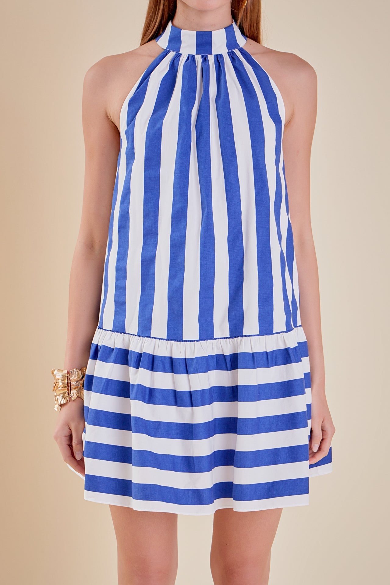 ENGLISH FACTORY - English Factory - Striped Halter Dress - DRESSES available at Objectrare