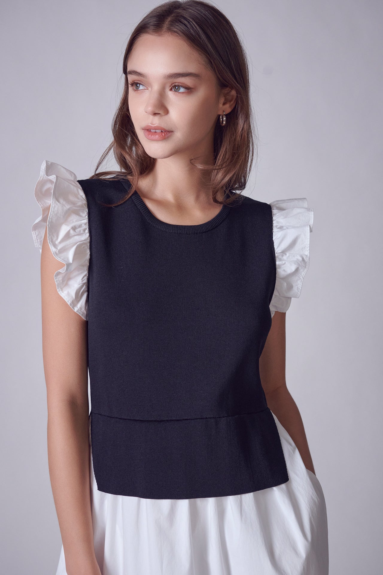 ENGLISH FACTORY - Mixed Media Sleeveless Maxi Dress - DRESSES available at Objectrare